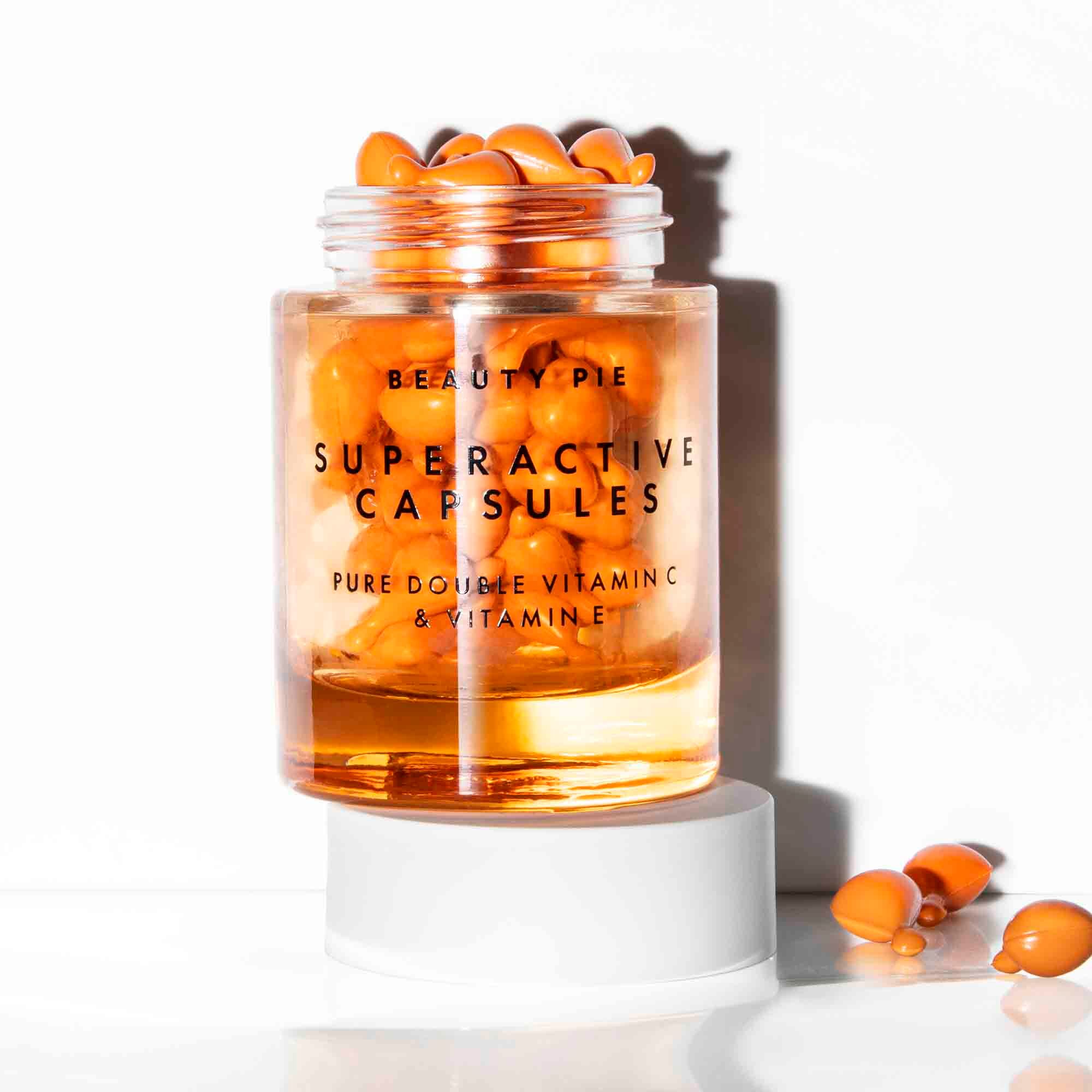 Superactive Capsules Pure Double Vitamin C & Vitamin E Serum